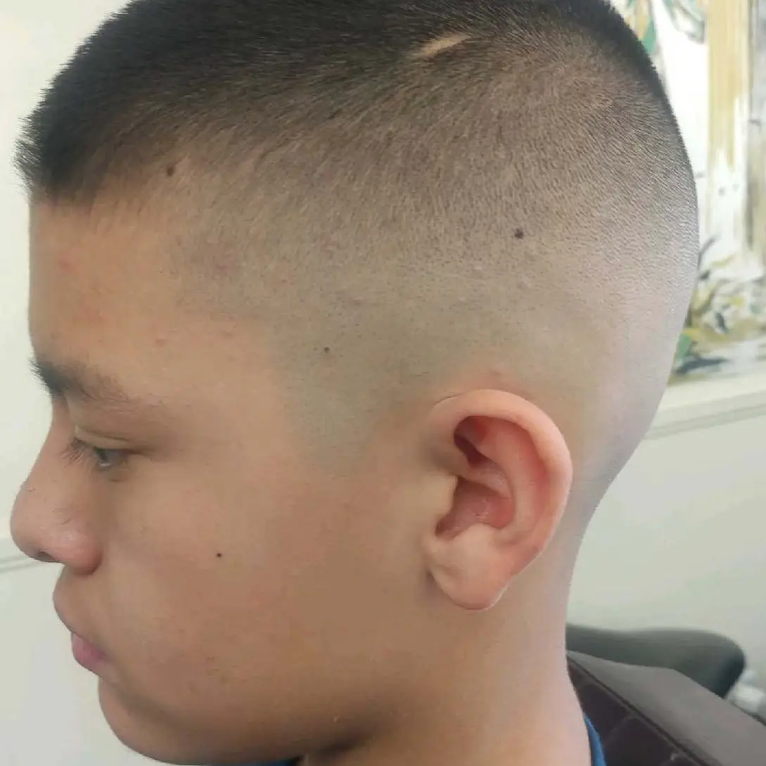 Clean skin fade on young client